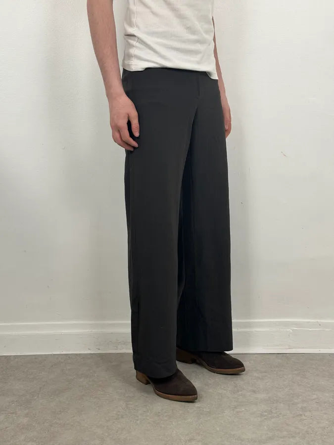 AW2007 Armani Collezioni Black Cozy Light Pants HtQsZNY 2