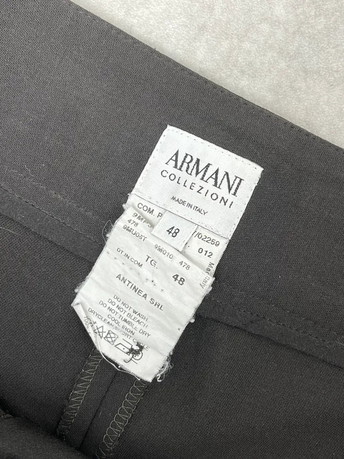 AW2007 Armani Collezioni Black Cozy Light Pants HtQsZNY 8