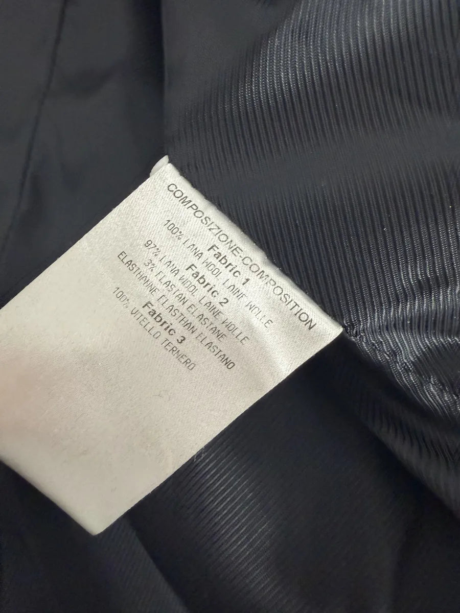 AW2007 Balenciaga Black Officer Buttoned Wool Peacoat by Nicolas Ghesquiere FxvwtXy 13