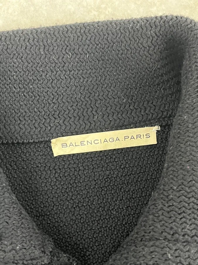 AW2007 Balenciaga Officier Black Cardigan by Nicolas Ghesquière HikEHun 8