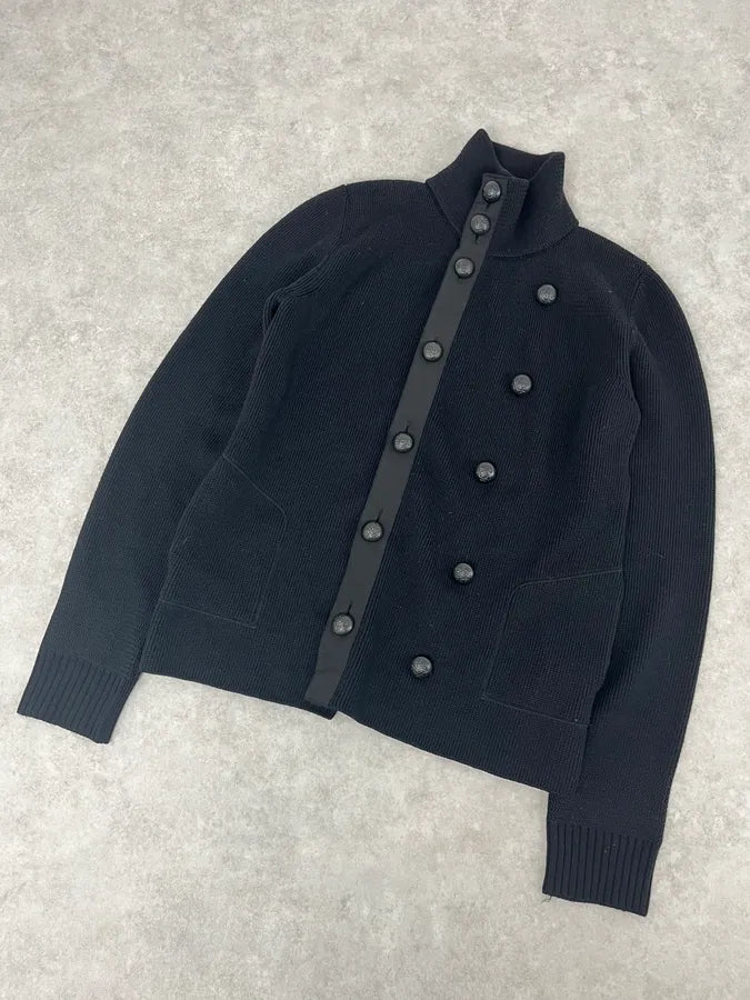 AW2007 Balenciaga Officier Black Cardigan by Nicolas Ghesquière HikEHun 3