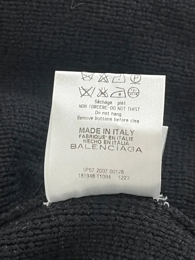 AW2007 Balenciaga Officier Black Cardigan by Nicolas Ghesquière HikEHun 11