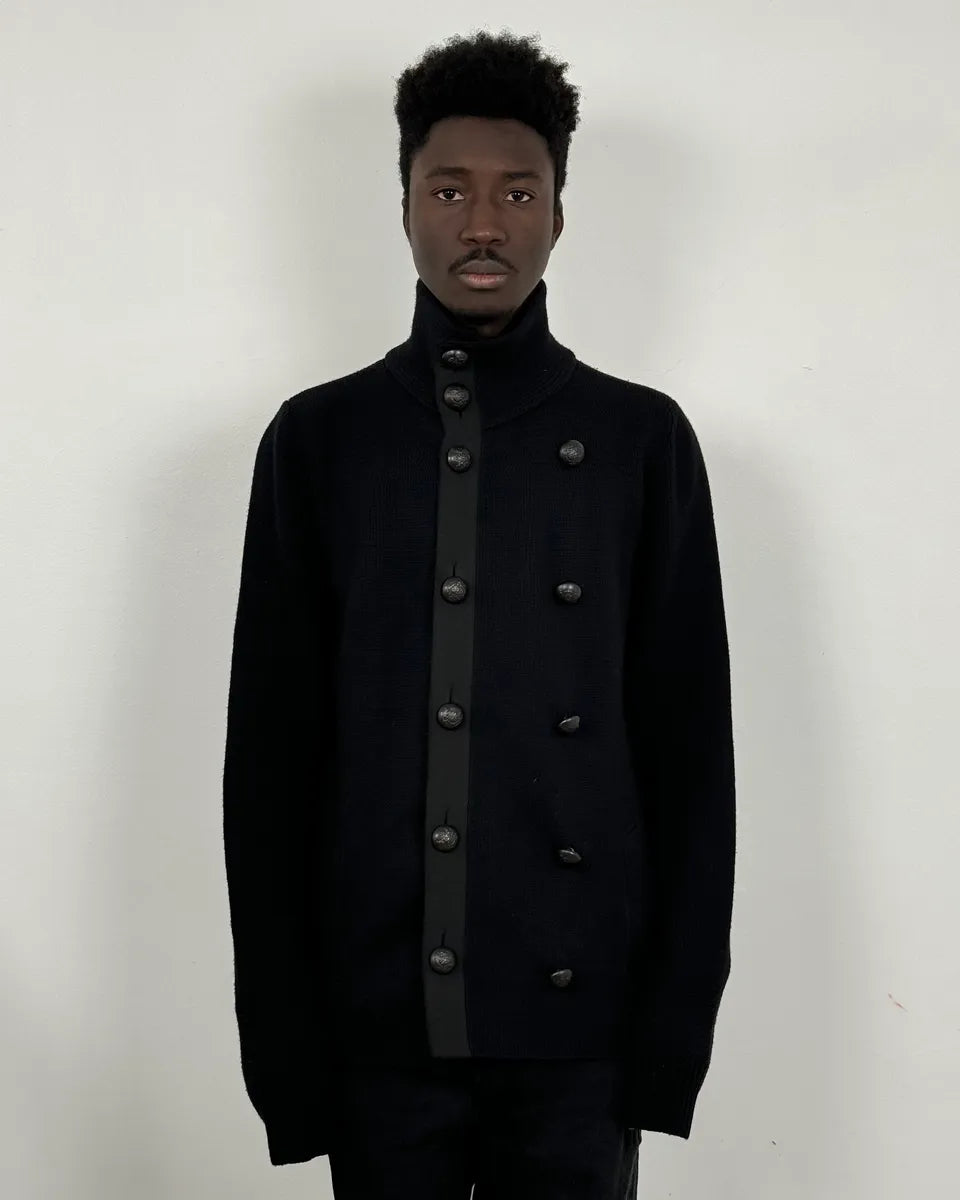 AW2007 Balenciaga Officier Black Cardigan by Nicolas Ghesquière HikEHun 1