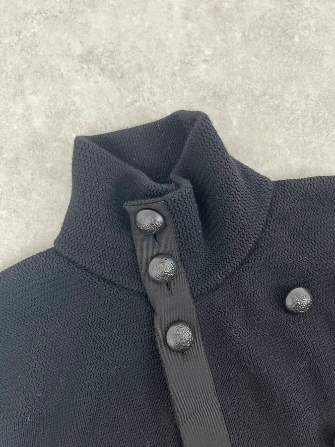 AW2007 Balenciaga Officier Black Cardigan by Nicolas Ghesquière HikEHun 4