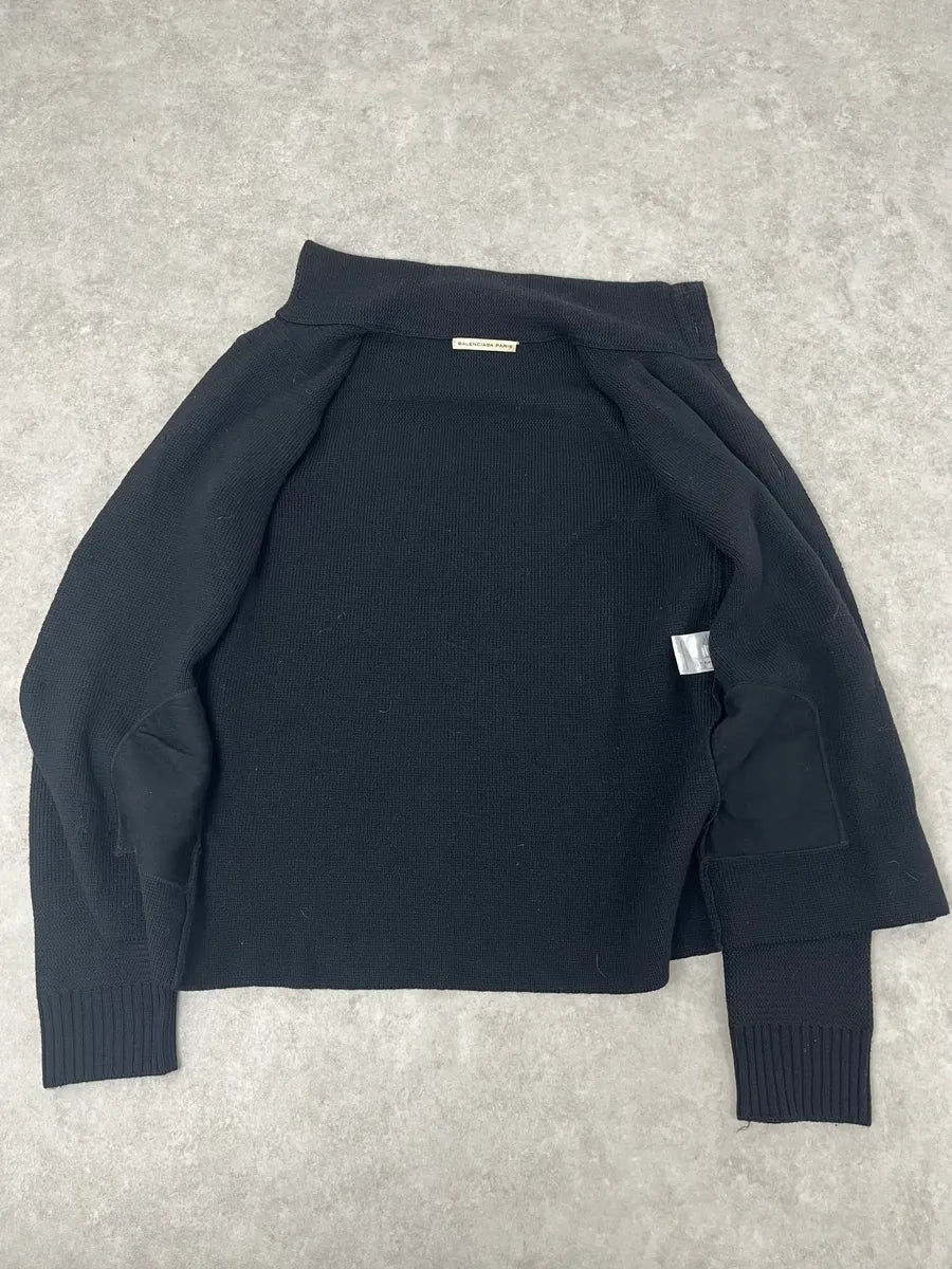 AW2007 Balenciaga Officier Black Cardigan by Nicolas Ghesquière HikEHun 9