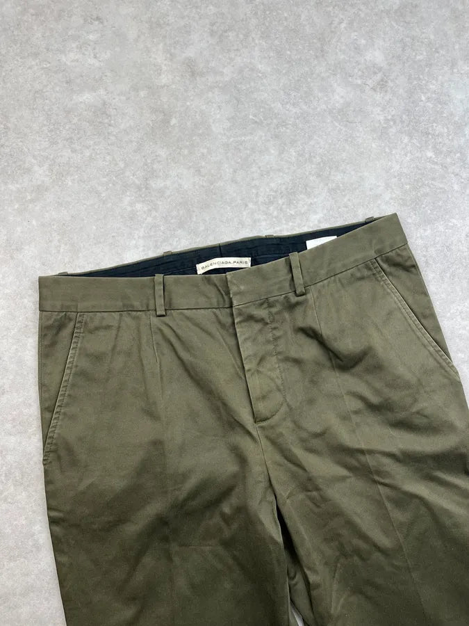 AW2007 Balenciaga Olive Chino Pants NPBbsvb 5