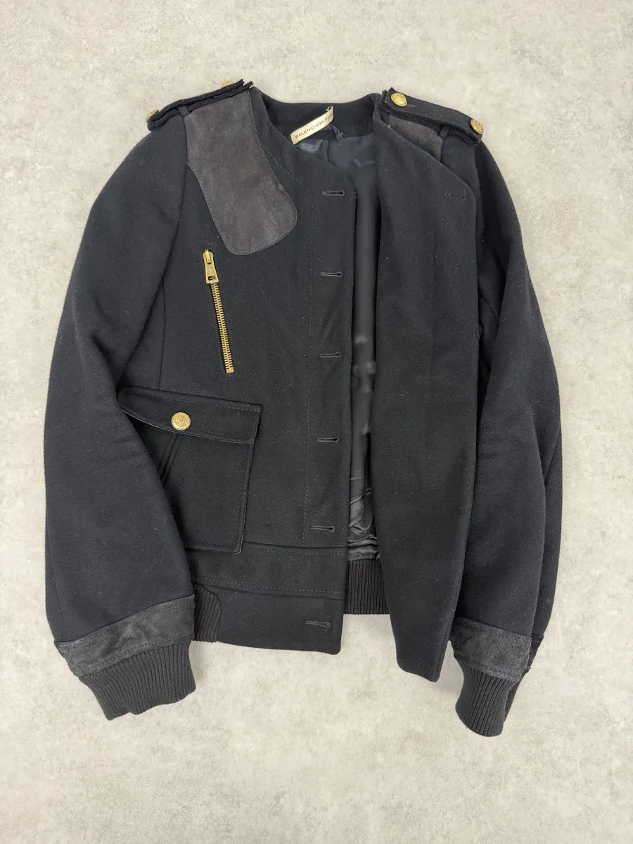 AW2007 Balenciaga University Buttoned Officer Wool Jacket by Nicolas Ghesquiere hsyeUEu 9