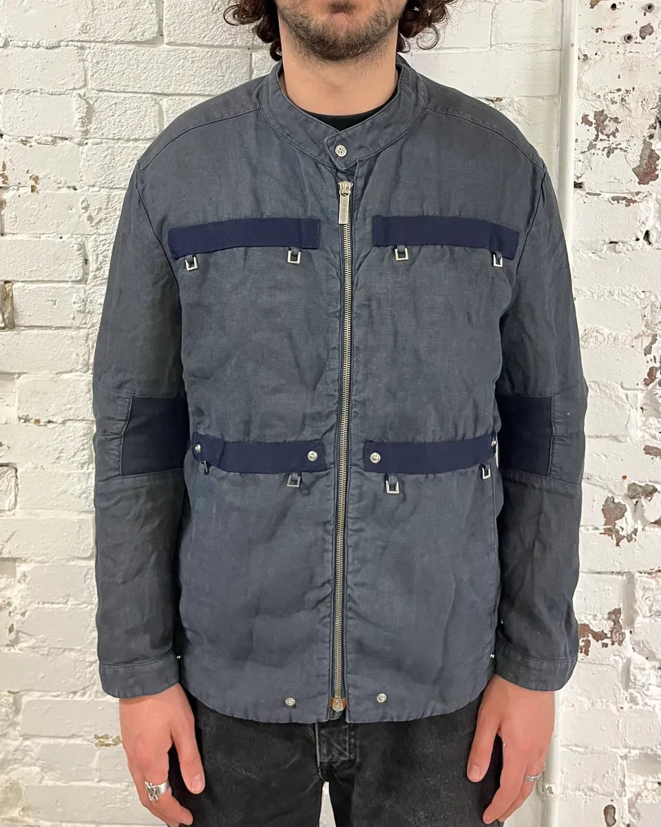 AW2007 Bikkembergs Navy Cargo Jacket aItqsrt 0