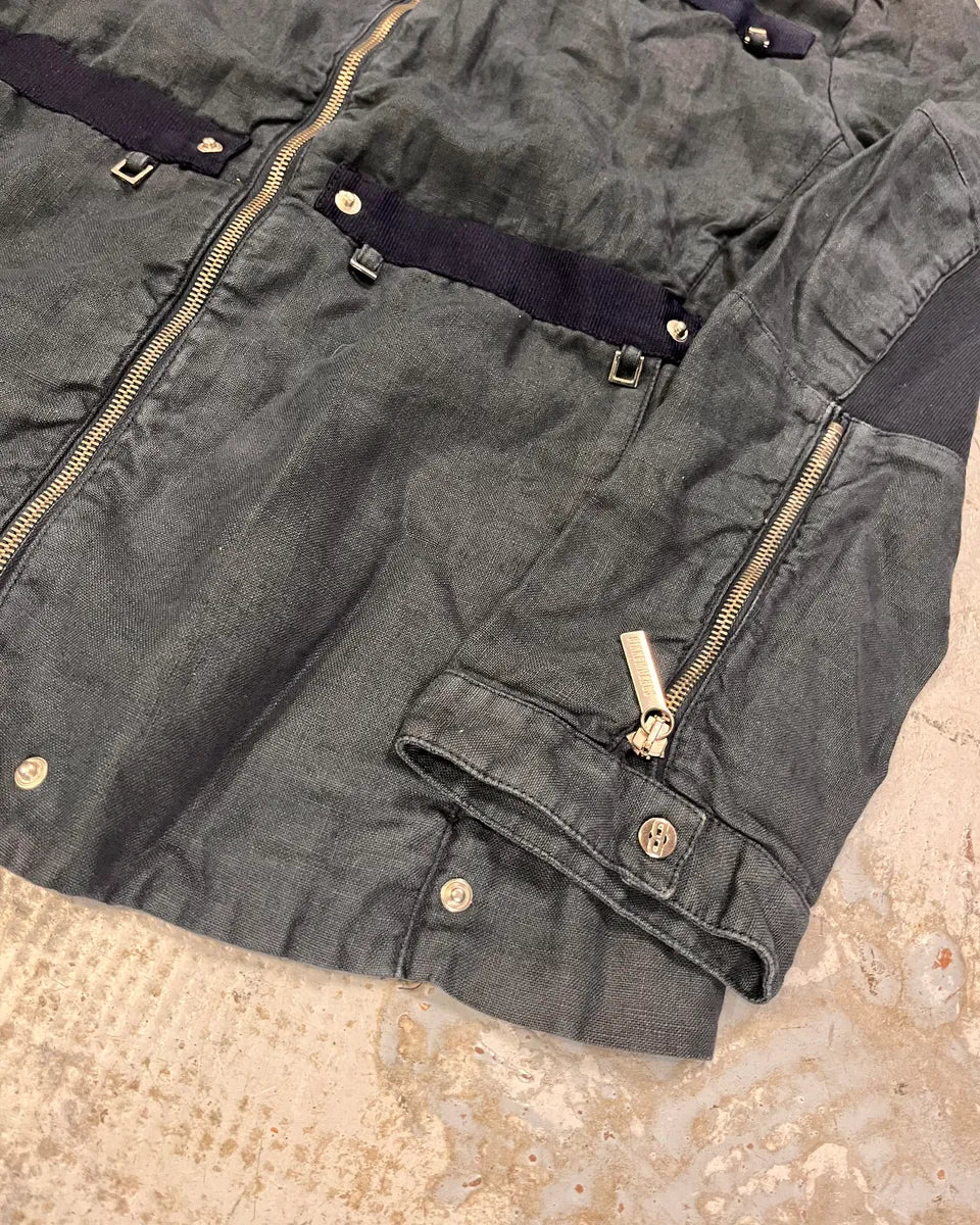 AW2007 Bikkembergs Navy Cargo Jacket aItqsrt 5