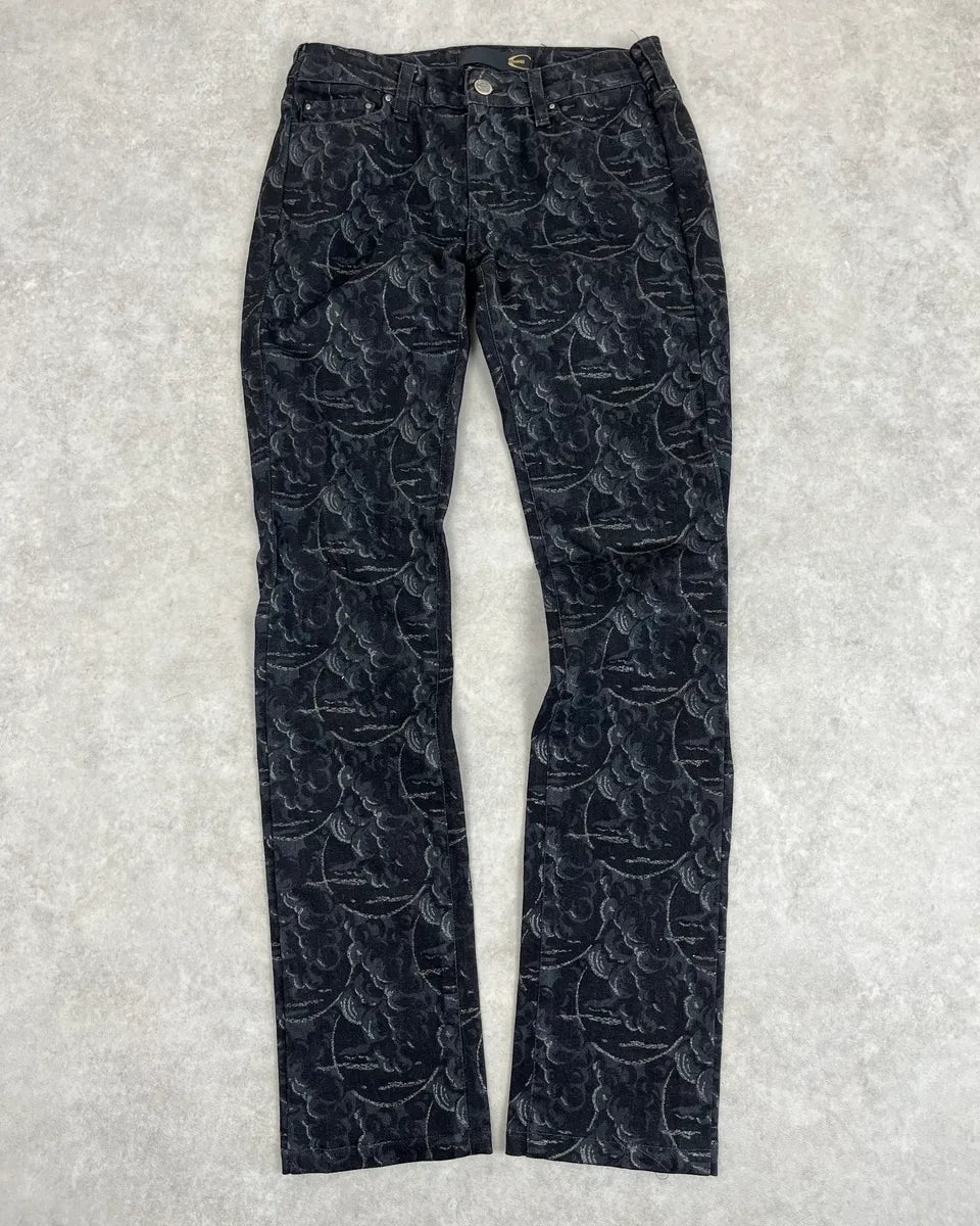 AW2007 Cavalli Black Clouds Slim Denim Jeans RoqCLak 3