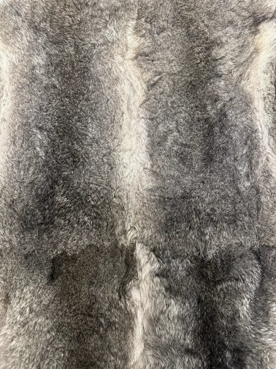 AW2007 Cavalli Fur Hybrid Navy Puffer Jacket (M) 4