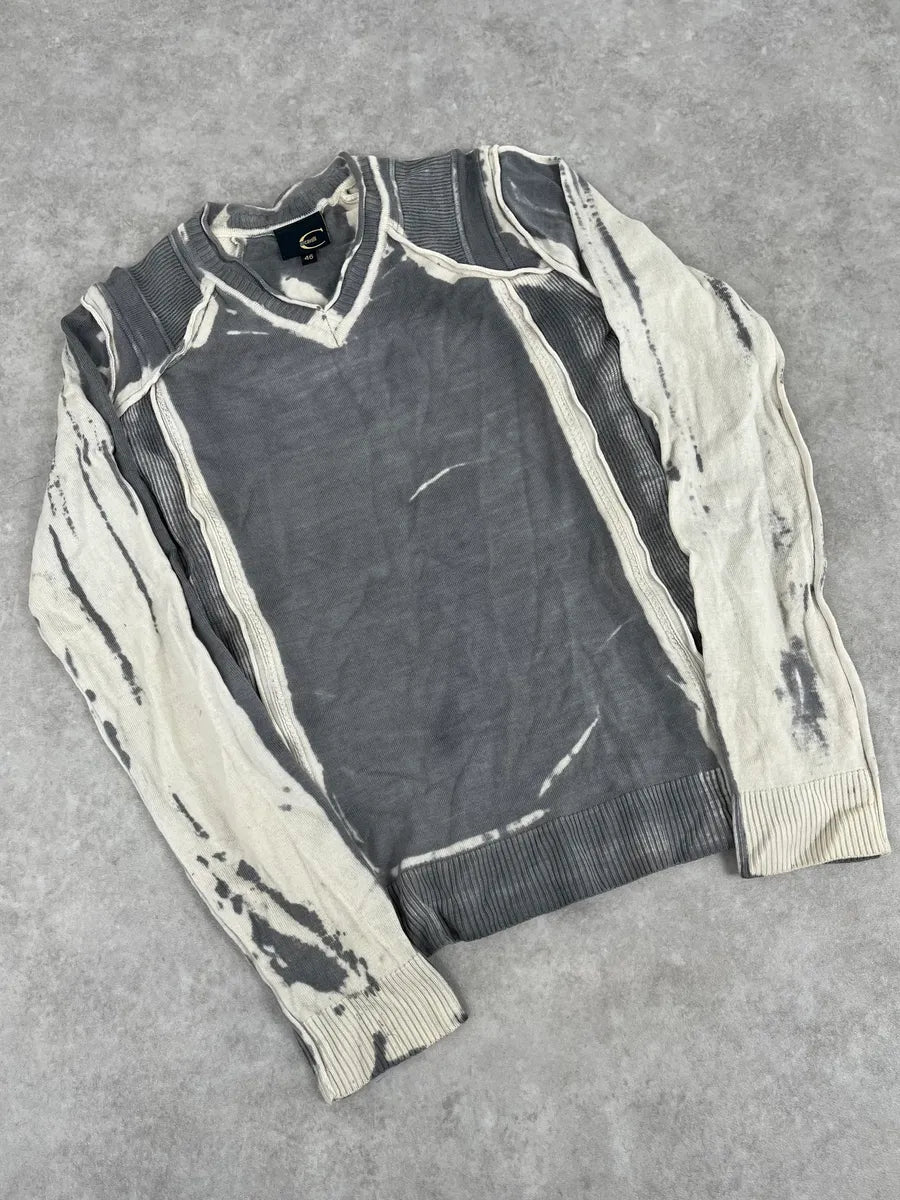 AW2007 Cavalli Grey Overprint Sweater xeDbzoQ 4