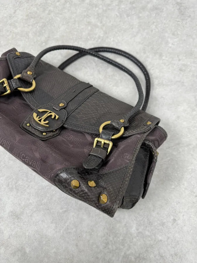 AW2007 Cavalli Propaganda Brown Python Leather Bag HugJrum 3