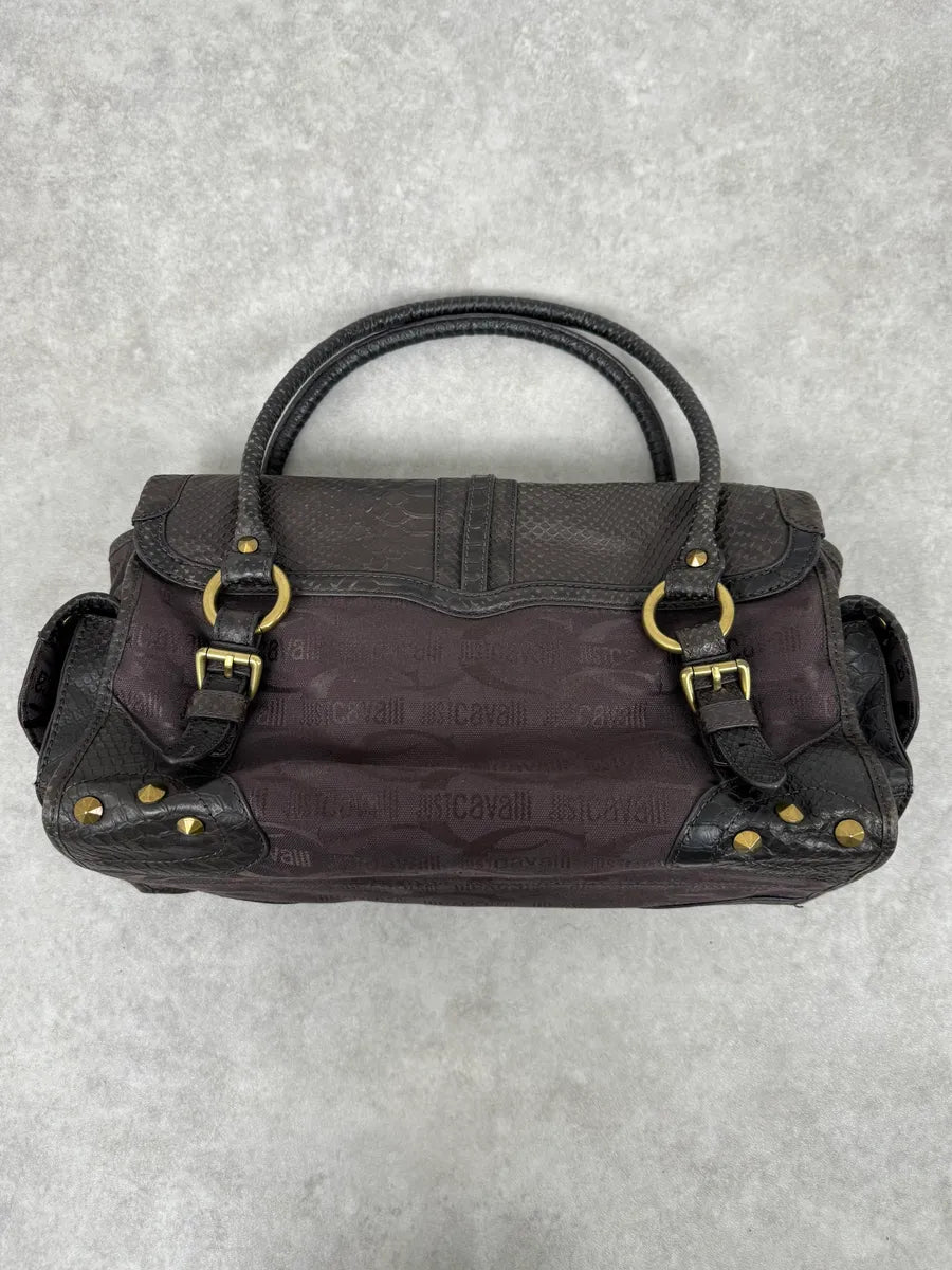 AW2007 Cavalli Propaganda Brown Python Leather Bag HugJrum 5