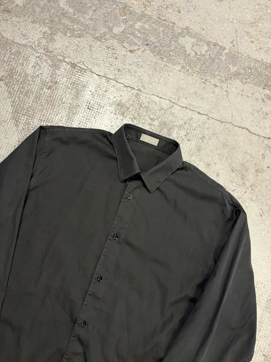 AW2007 Dior Black Minimalist Shirt by Hedi Slimane ZSqgxIv 3