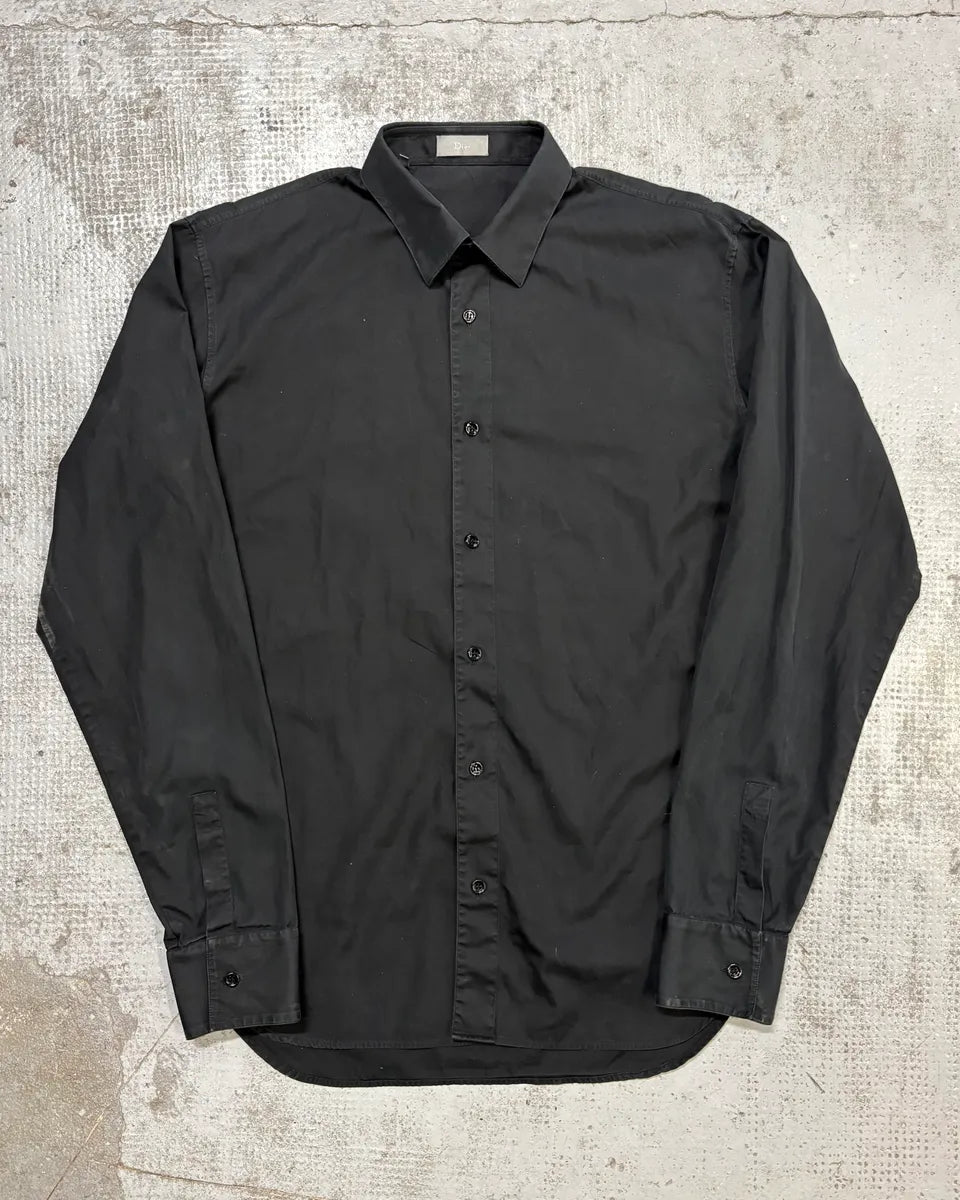 AW2007 Dior Black Minimalist Shirt by Hedi Slimane ZSqgxIv 0