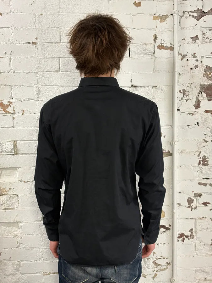 AW2007 Dior Black Minimalist Shirt by Hedi Slimane ZSqgxIv 2