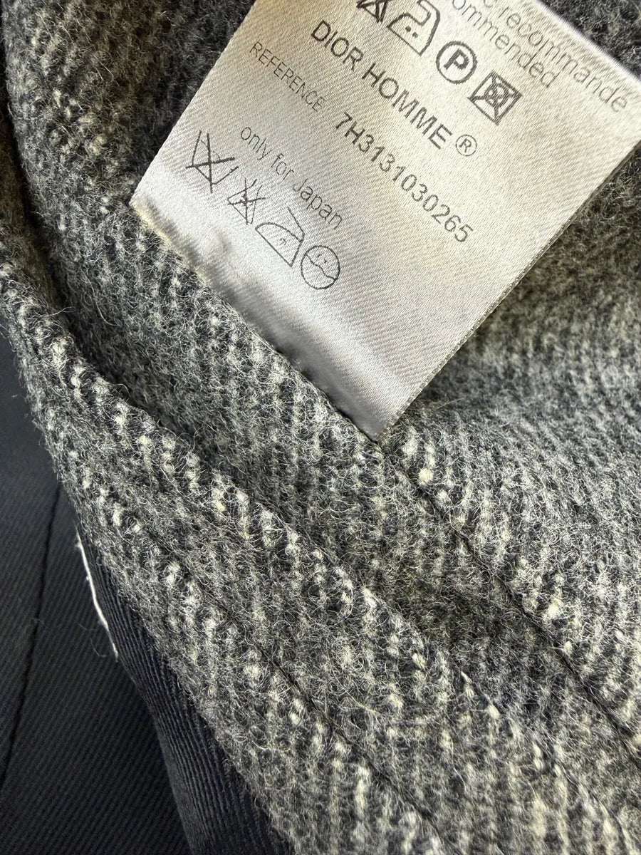 AW2007 Dior Grey Toggle Wool Long Coat by Hedi Slimane JhBfCJC 10