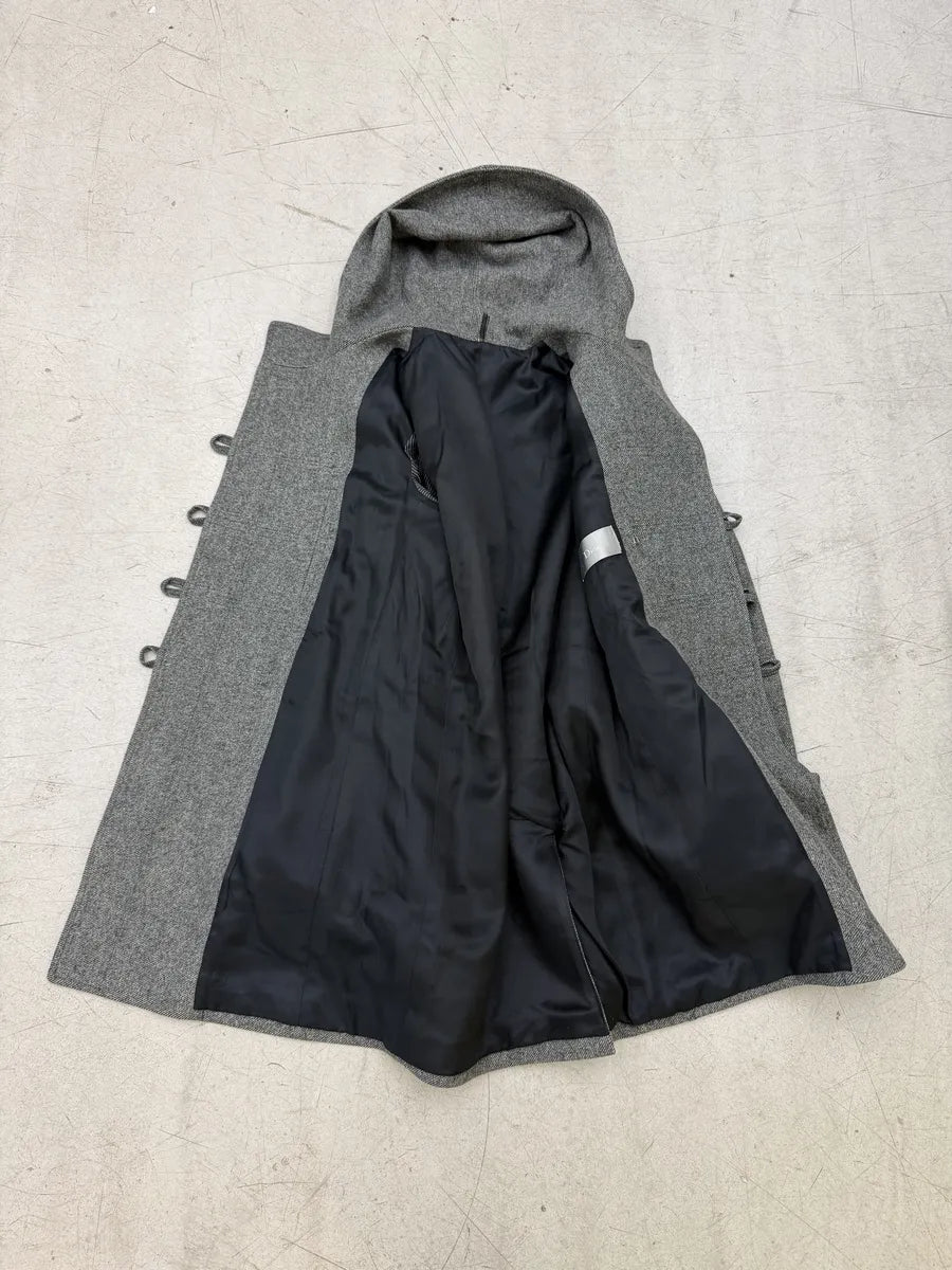AW2007 Dior Grey Toggle Wool Long Coat by Hedi Slimane JhBfCJC 13