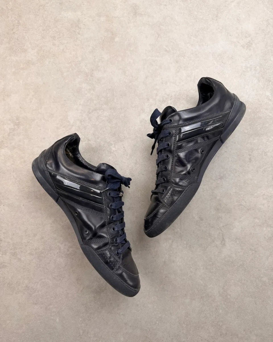 AW2007 Dior Homme Navy Leather Sneakers by Hedi Slimane YEIxXtK 4