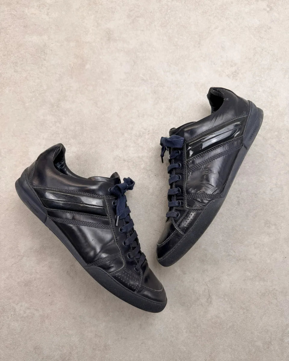 AW2007 Dior Homme Navy Leather Sneakers by Hedi Slimane YEIxXtK 5