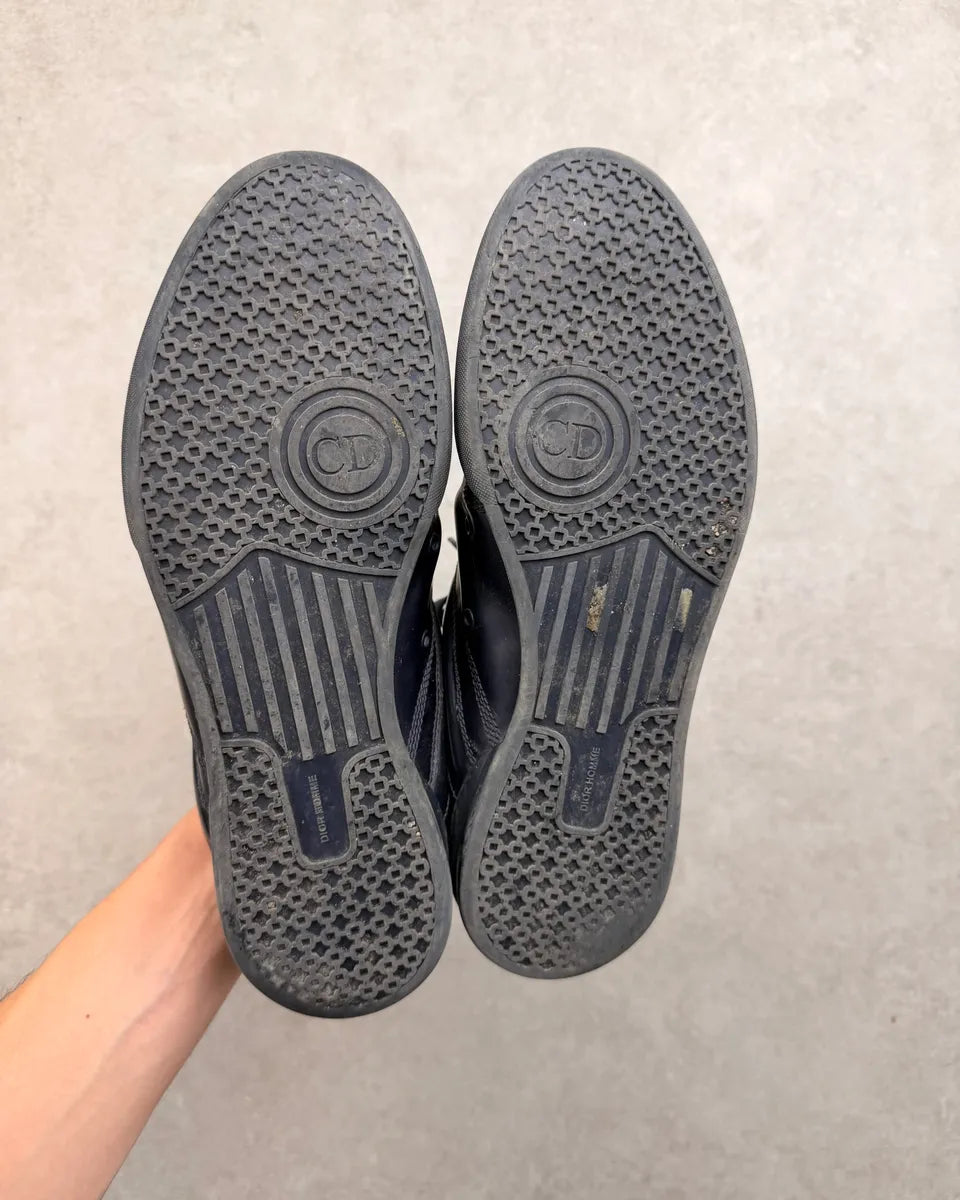 AW2007 Dior Homme Navy Leather Sneakers by Hedi Slimane YEIxXtK 7