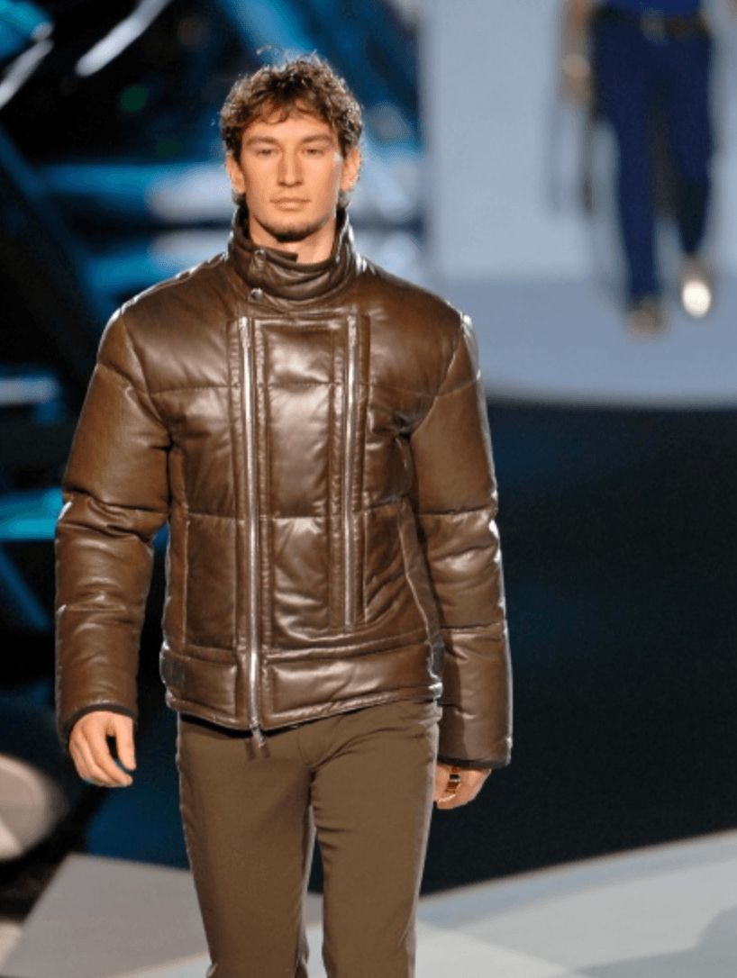 AW2007 Dirk Bikkembergs Black Ninja Quilted Leather Jacket RkKnyZT 1