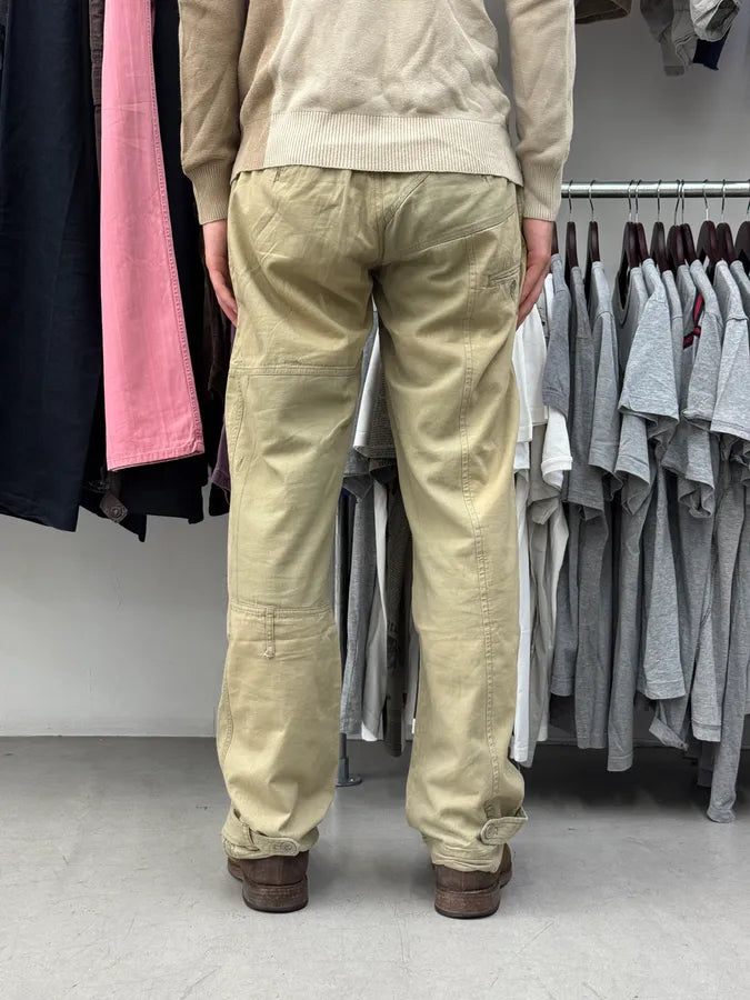 AW2007 Dolce & Gabbana Beige Patchworks Cargo Pants duZzVbz 3