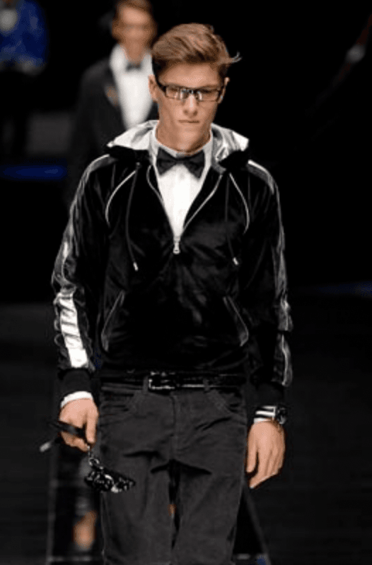 AW2007 Dolce & Gabbana Black & Silver Grey Velvet Zip-up Sweater RNOCoke 1