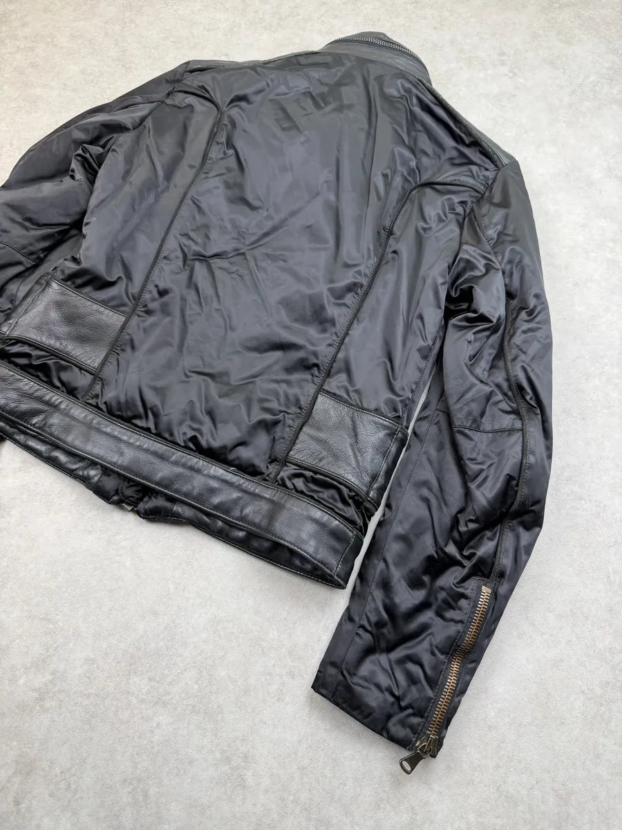 AW2007 Dolce & Gabbana Black Multi Zips Biker Jacket aNWtDuU 7
