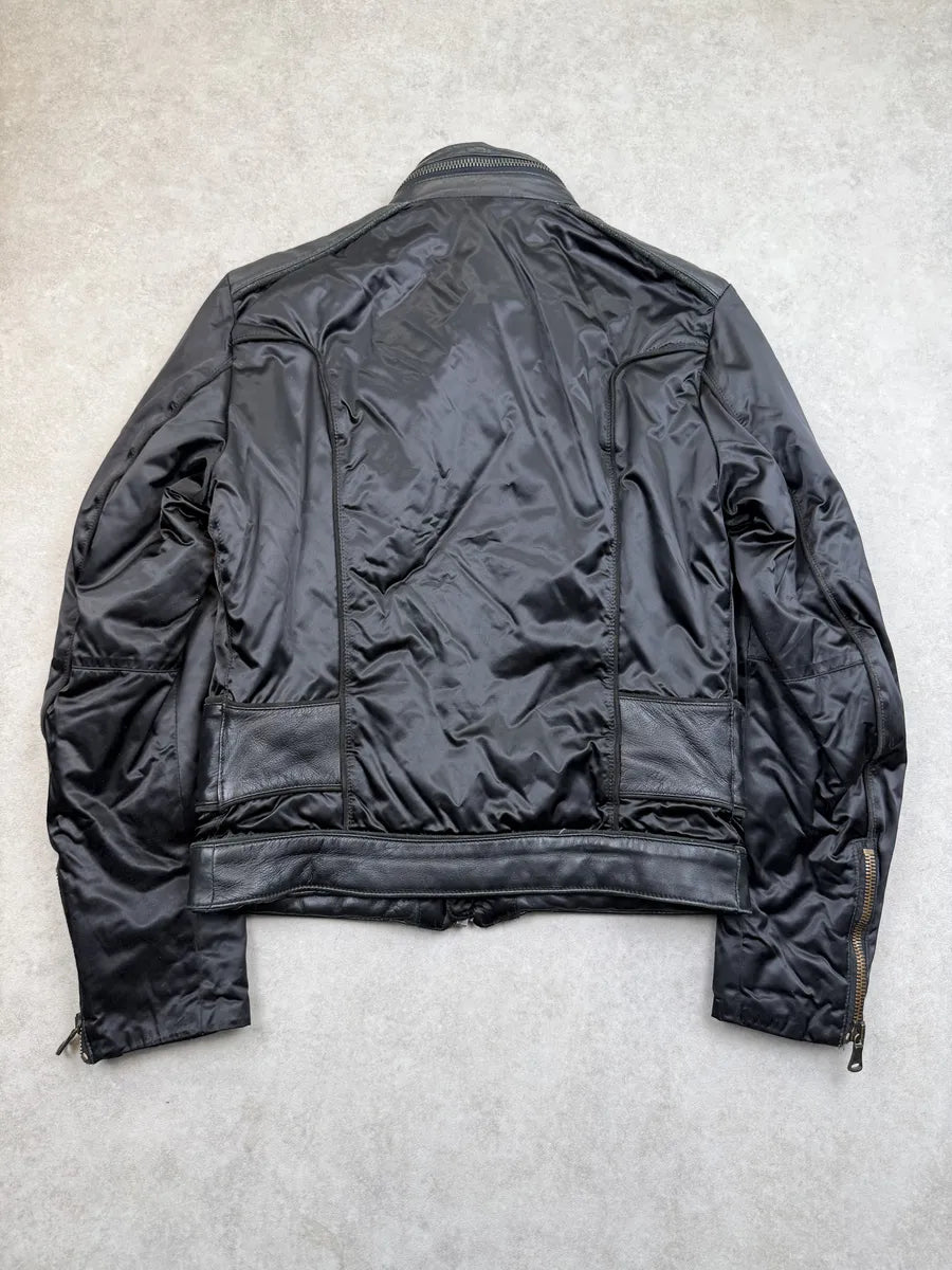 AW2007 Dolce & Gabbana Black Multi Zips Biker Jacket aNWtDuU 8