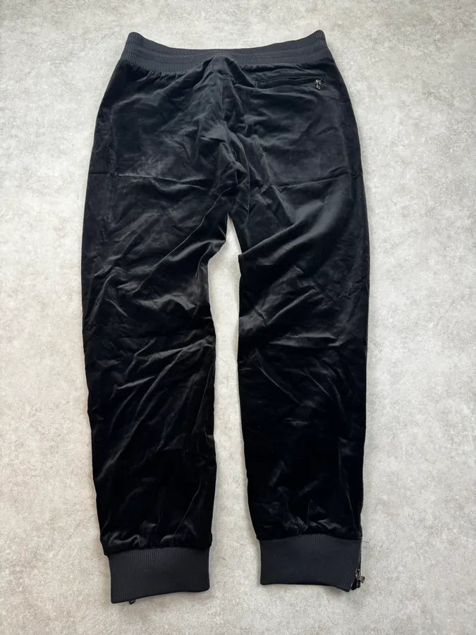 AW2007 Dolce & Gabbana Black Velvet Relax Sweatpants TShrkzj 1