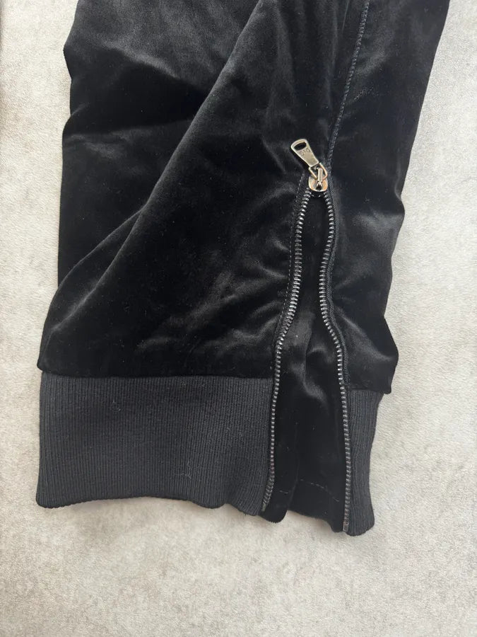 AW2007 Dolce & Gabbana Black Velvet Relax Sweatpants TShrkzj 8