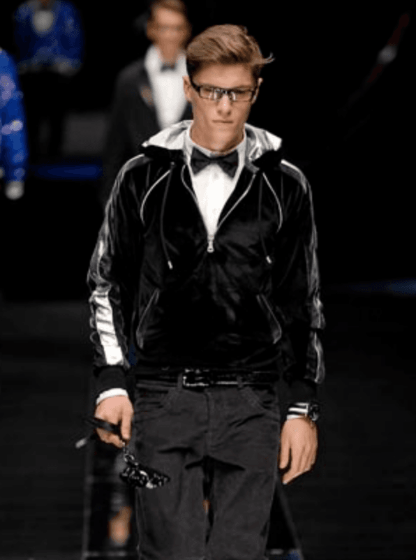 AW2007 Dolce & Gabbana Black Velvet Tracksuit Zip-up Jacket PjYsNat 1