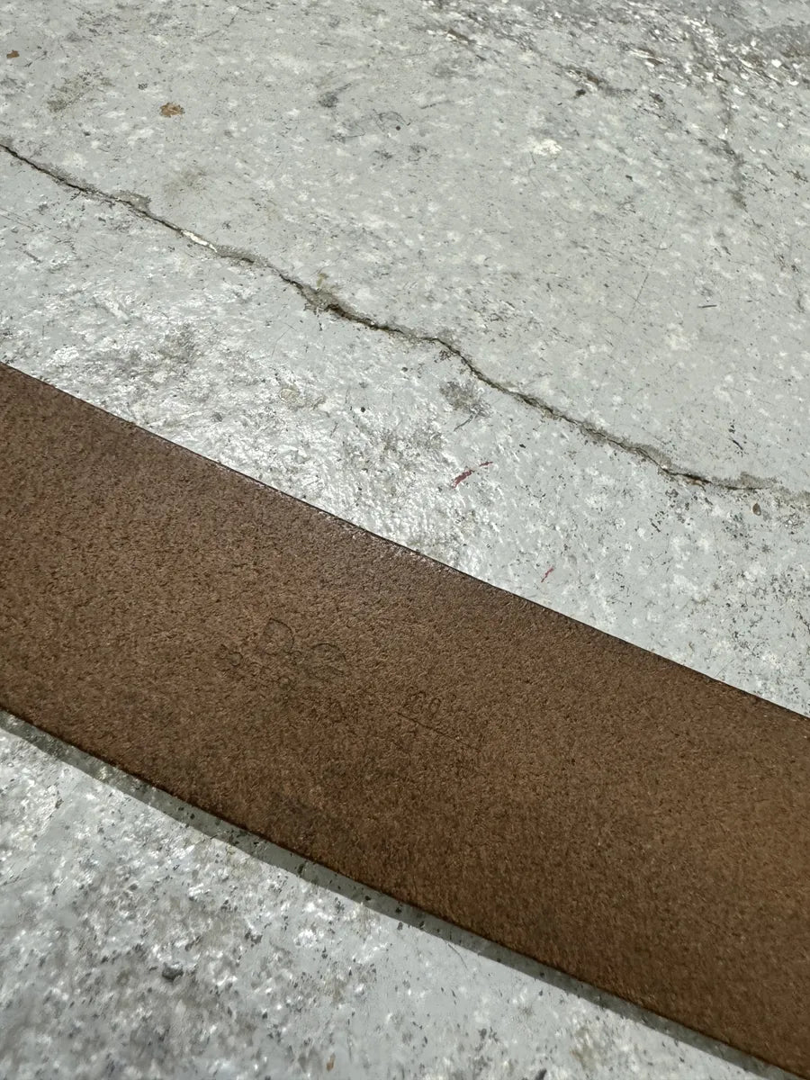 AW2007 Dolce & Gabbana Brown « D&G » Buckle Leather Belt IwkbChn 2