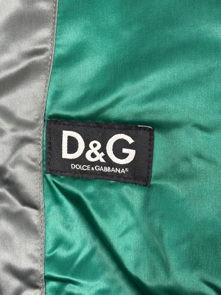 AW2007 Dolce & Gabbana Green & Black Multi Zips Nylon Biker Jacket LmURjiM 13
