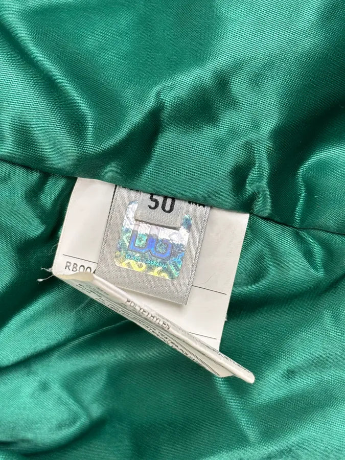 AW2007 Dolce & Gabbana Green & Black Multi Zips Nylon Biker Jacket LmURjiM 12