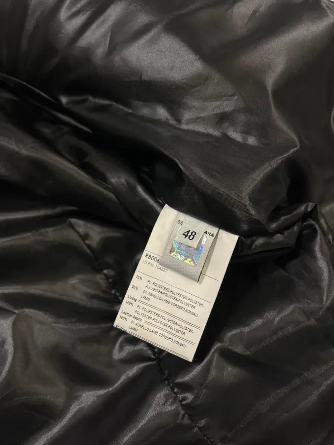 AW2007 Dolce & Gabbana Hybrid Multi-Zip Blue Leather Nylon Jacket AtKgYmw 12