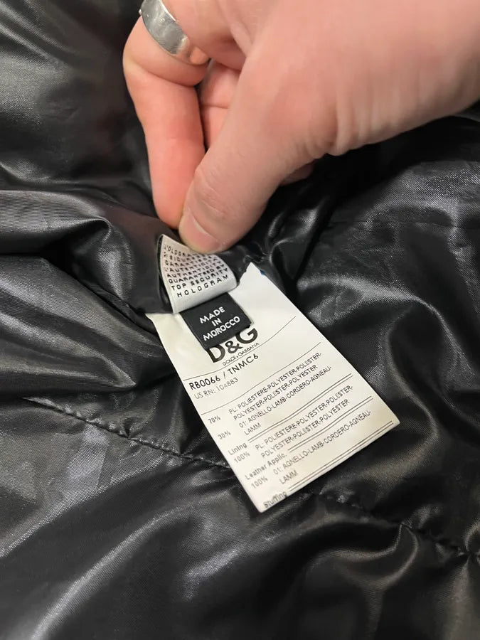 AW2007 Dolce & Gabbana Hybrid Multi-Zip Blue Leather Nylon Jacket AtKgYmw 13