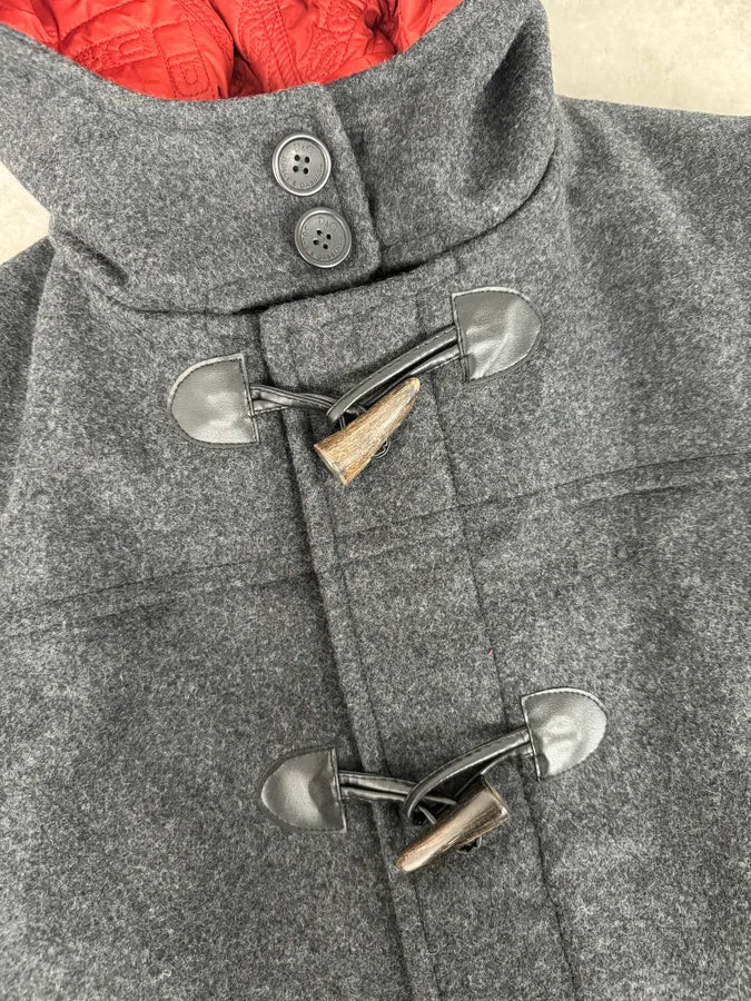 AW2007 Dolce & Gabbana Montgomery Grey Wool Hooded Long Coat uuNTmly 9