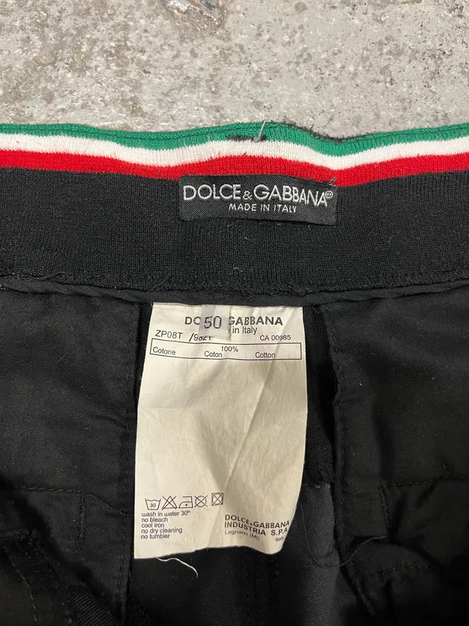 AW2007 Dolce & Gabbana Multi Pockets Cargo Black & Grey Pants (M) HFewHYw 9