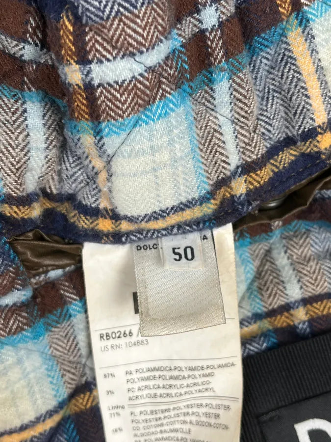 2000s Dolce & Gabbana Multi Pockets Cargo Brown Puffer Jacket bJedwaf 13