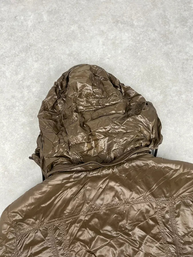 2000s Dolce & Gabbana Multi Pockets Cargo Brown Puffer Jacket bJedwaf 6