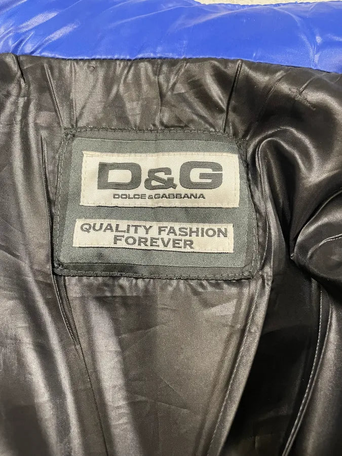 AW2007 Dolce & Gabbana Multi-Zip Blue Utility Jacket (M) mfnunsY 11