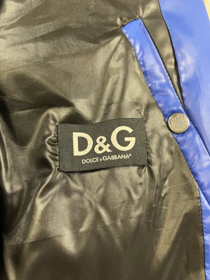 AW2007 Dolce & Gabbana Multi-Zip Blue Utility Jacket (M) mfnunsY 13