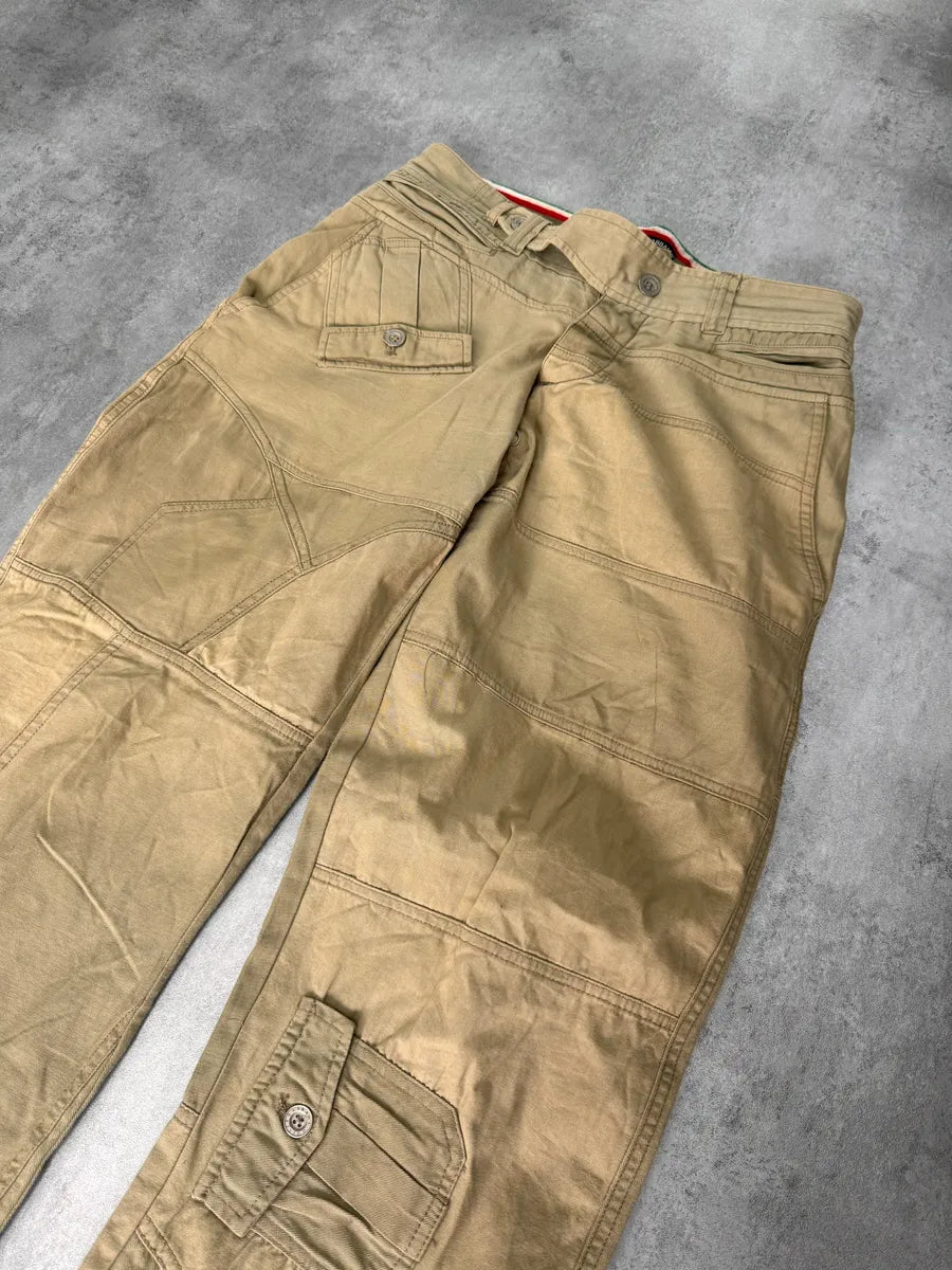 AW2007 Dolce & Gabbana Beige Patchworks Cargo Pants duZzVbz 4