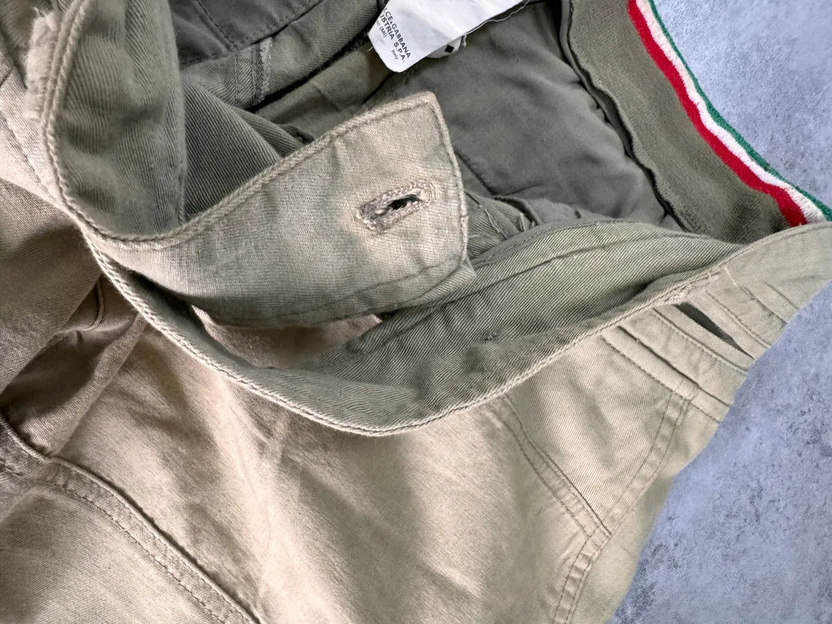 AW2007 Dolce & Gabbana Beige Patchworks Cargo Pants duZzVbz 10
