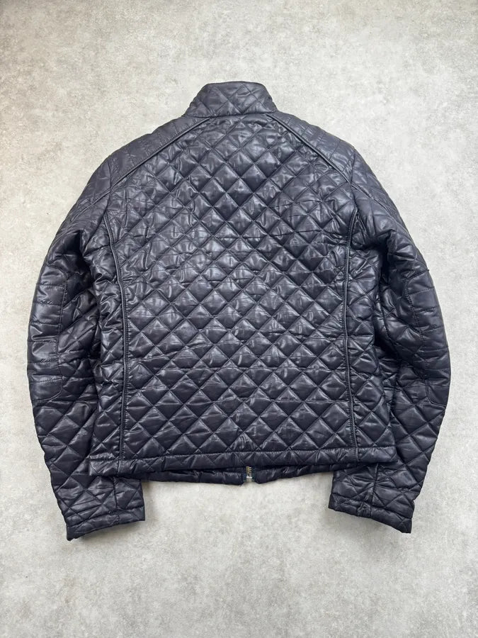 AW2007 Dolce & Gabbana Purple Dark Quilted Puffer Jacket ydNFwVh 1