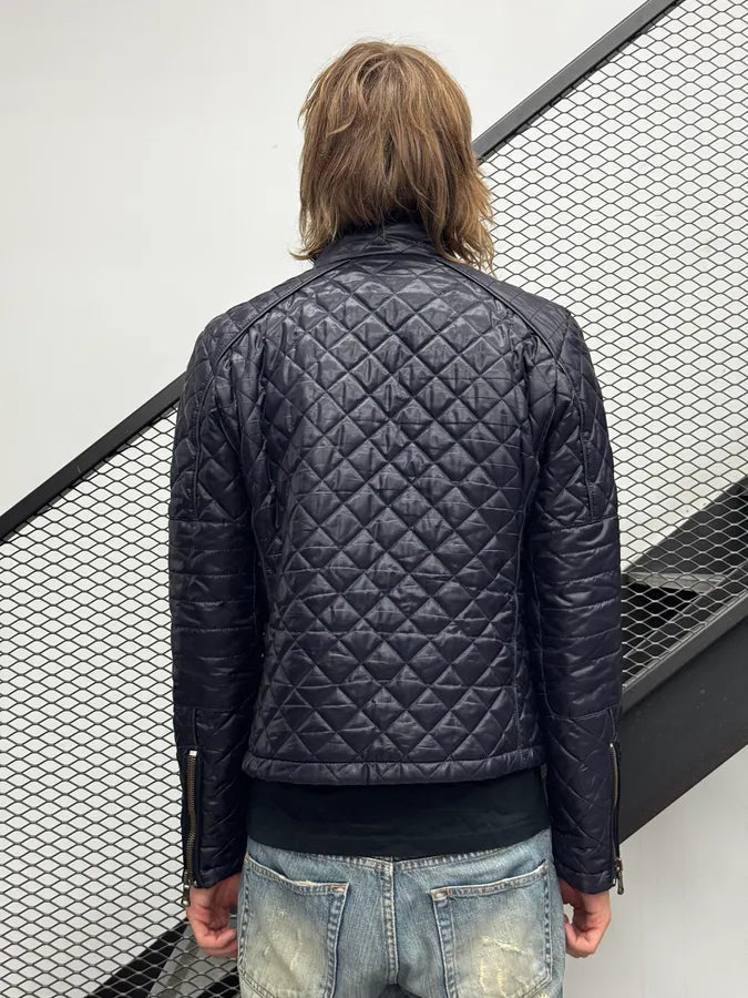 AW2007 Dolce & Gabbana Purple Dark Quilted Puffer Jacket ydNFwVh 3