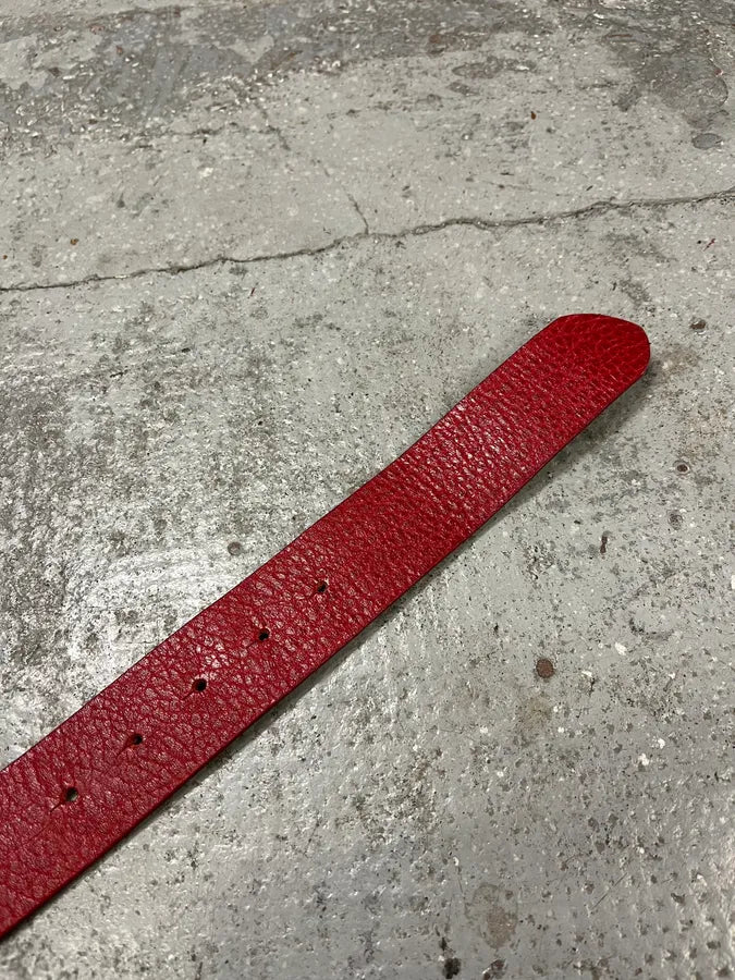 AW2007 Dolce & Gabbana Red Leather Belt meIYeJC 6